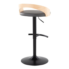Load image into Gallery viewer, Grotto - Contemporary Adjustable Barstool With Swivel & Rounded T Footrest (Set of 2)