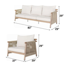 Load image into Gallery viewer, Zira - 5 Piece Patio Sofa Set - Beige