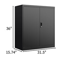 Load image into Gallery viewer, Metal Storage Cabinet With Locking Doors And Adjustable Shelf, Folding Filing Storage Cabinet, Folding Storage Locker Cabinet For Home Office, School, Garage