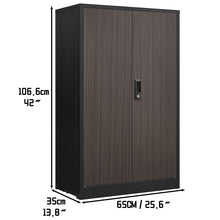 Load image into Gallery viewer, Metal Storage Cabinet With Locking Doors And Adjustable Shelf, Folding Filing Storage Cabinet, Folding Storage Locker Cabinet For Home Office, School, Garage