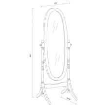 Load image into Gallery viewer, Dunne - Cheval Mirror With Oval Frame