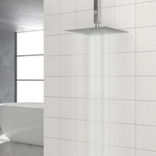 Load image into Gallery viewer, Modern 10" Square Rainfall Shower Head & Stainless Steel Wall Or Ceiling Mount Luxury Spa Shower Panel