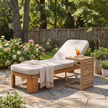 Load image into Gallery viewer, Outdoor Chaise Lounge Set With Side Table, 5 Position Adjustable Patio Recliner