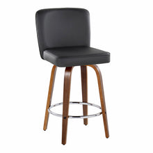 Load image into Gallery viewer, Henry - Contemporary Fixed Height Counter Stool With Swivel With Round Footrest (Set of 2)