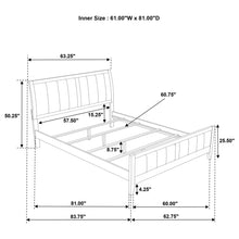 Load image into Gallery viewer, Clement - 4 Piece Queen Bedroom Set With Tufted Headboard - Dark Coffee