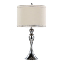 Load image into Gallery viewer, Ashland - Contemporary Table Lamp With Trim (Set of 2) - Polished Chrome / Cream