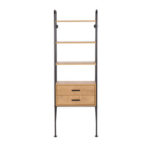Load image into Gallery viewer, Lean - Industrial Bookcase - Black / Brown