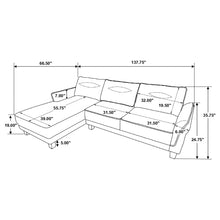 Load image into Gallery viewer, Granholm - Upholstered Curved Arm Sectional Sofa - White