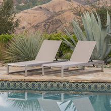 Load image into Gallery viewer, Chaise Lounge With 5 Reclining Positions, Outdoor Patio Lounge Chairs