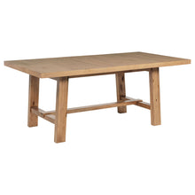Load image into Gallery viewer, 6 Piece Extension Leaf Dining Set With Expandable Table, Spindle Back Chairs And Bench - Natural