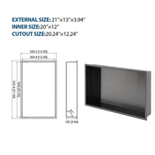 Load image into Gallery viewer, Stainless Steel Shower Niche With Seamless Design For Bathroom Storage