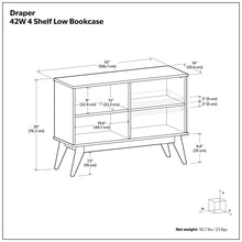 Load image into Gallery viewer, Draper - Handcrafted Low Bookcase