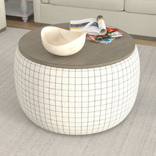 Load image into Gallery viewer, Storage Ottoman - White