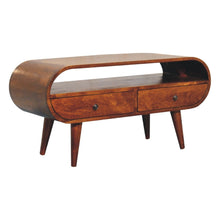 Load image into Gallery viewer, Solid Wood Circular TV Stand