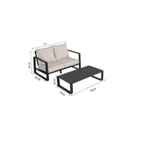 Load image into Gallery viewer, Sofa With Rectangular Coffee Table