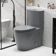 Load image into Gallery viewer, 1 Piece Toilet With Tornado Flush, Dual Flush, And ADA Height Comfort Chair