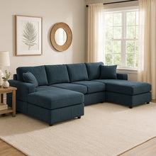 Load image into Gallery viewer, 3 Piece Double Chaise Sectional Sofa