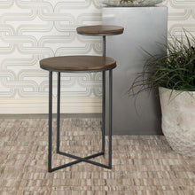 Load image into Gallery viewer, 2 Tier Accent Table - Brown