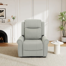 Load image into Gallery viewer, Manual Recliner Chair With 270 Degree Swivel, Massage & Heating, Dual Reclining Positions
