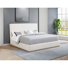 Load image into Gallery viewer, Talbot - Eastern King Platform Bed With Elevated Headboard - Cream