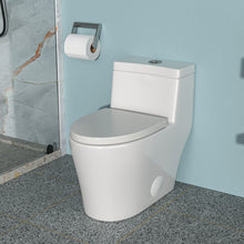 Load image into Gallery viewer, 1 Piece Toilet, Dual Flush, Soft Closing Seat - White
