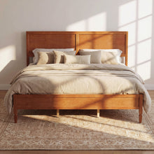 Load image into Gallery viewer, Classic Platform Bed Frame With Panel Headboard