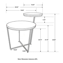 Load image into Gallery viewer, 2 Tier Accent Table - Brown