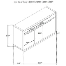 Load image into Gallery viewer, Bangor - 2 Drawer Dining Sideboard Server - Black