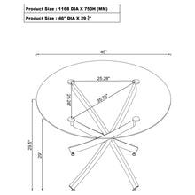 Load image into Gallery viewer, Orlette - Dining Table - Clear