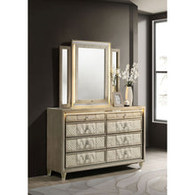 Load image into Gallery viewer, Mika - 8 Drawer LED Dresser With Mirror - Ivory