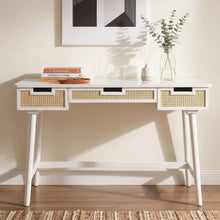 Load image into Gallery viewer, Writing Desk With 3 Drawers For Living Room