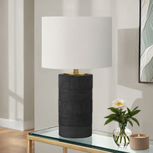 Load image into Gallery viewer, Table Lamp, Lighting, Resin, Contemporary - Black / Cream