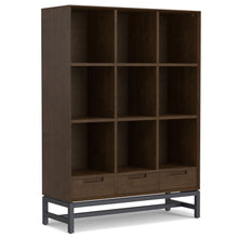 Load image into Gallery viewer, Banting - 9 Cube Bookcase With Drawers - Walnut Brown