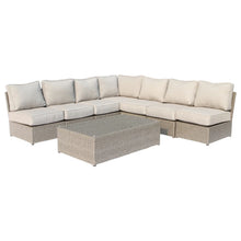Load image into Gallery viewer, Comfortable Modern Patio Rattan Sectional Set With Cushions