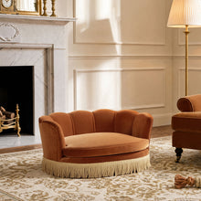 Load image into Gallery viewer, Clara - Scalloped Pet Sofa Bed