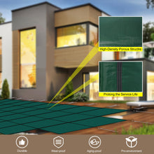 Load image into Gallery viewer, 20 X 40 Ft High Strength Pool Safety Cover For Rectangular Inground Winter Swimming Pools