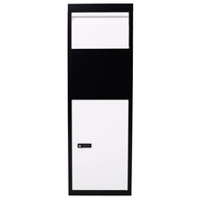 Load image into Gallery viewer, Package Delivery Box, Galvanized Steel Parcel Mailbox With Code Lock & Mounting Hardware, For Outdoor Porch, Curbside - White / Black