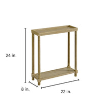 Load image into Gallery viewer, Narrow Side End Tables With Shelf (Set of 2)
