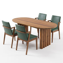 Load image into Gallery viewer, 5 Piece Indoor Dining Set With Oval Table And Chairs