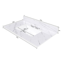 Load image into Gallery viewer, Bianco Carrara Venato Elegant Marble Vanity Top, Bathroom Vanity With Undermount Sink, Sintered Stone