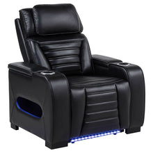 Load image into Gallery viewer, Isadora - Power Recliner With Dual Power Adjustments - Black