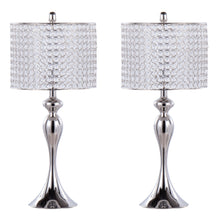 Load image into Gallery viewer, Ashland - Contemporary Table Lamp Round Clear Crystal Beads (Set of 2) - Polished Nickel