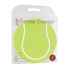 Load image into Gallery viewer, Supreme Housewares - Tennis Ball Silicone Coaster - Set of 4