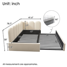 Load image into Gallery viewer, Upholstered Daybed With Pull-Out Bed