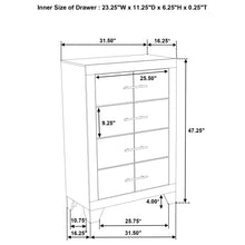 Load image into Gallery viewer, Strout - 4 Drawer Chest - Cream