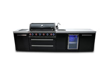 Load image into Gallery viewer, MONT ALPI 805 BLACK STAINLESS STEEL ISLAND WITH A BEVERAGE CENTER-MAi805-BSSBEV