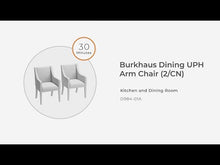 Load and play video in Gallery viewer, Burkhaus - Dining UPH Arm Chair (Set of 2) - Beige / Dark Brown