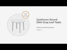 Load and play video in Gallery viewer, Gesthaven - Round Dining Room Drop Leaf Table