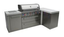 Load image into Gallery viewer, MONT ALPI 6-BURNER ISLAND WITH A 90-DEGREE CORNER-MAi805-90