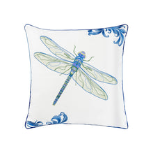 Load image into Gallery viewer, Rightside Design - Blue Dragonfly Pillow Indoor/Outdoor Pillow